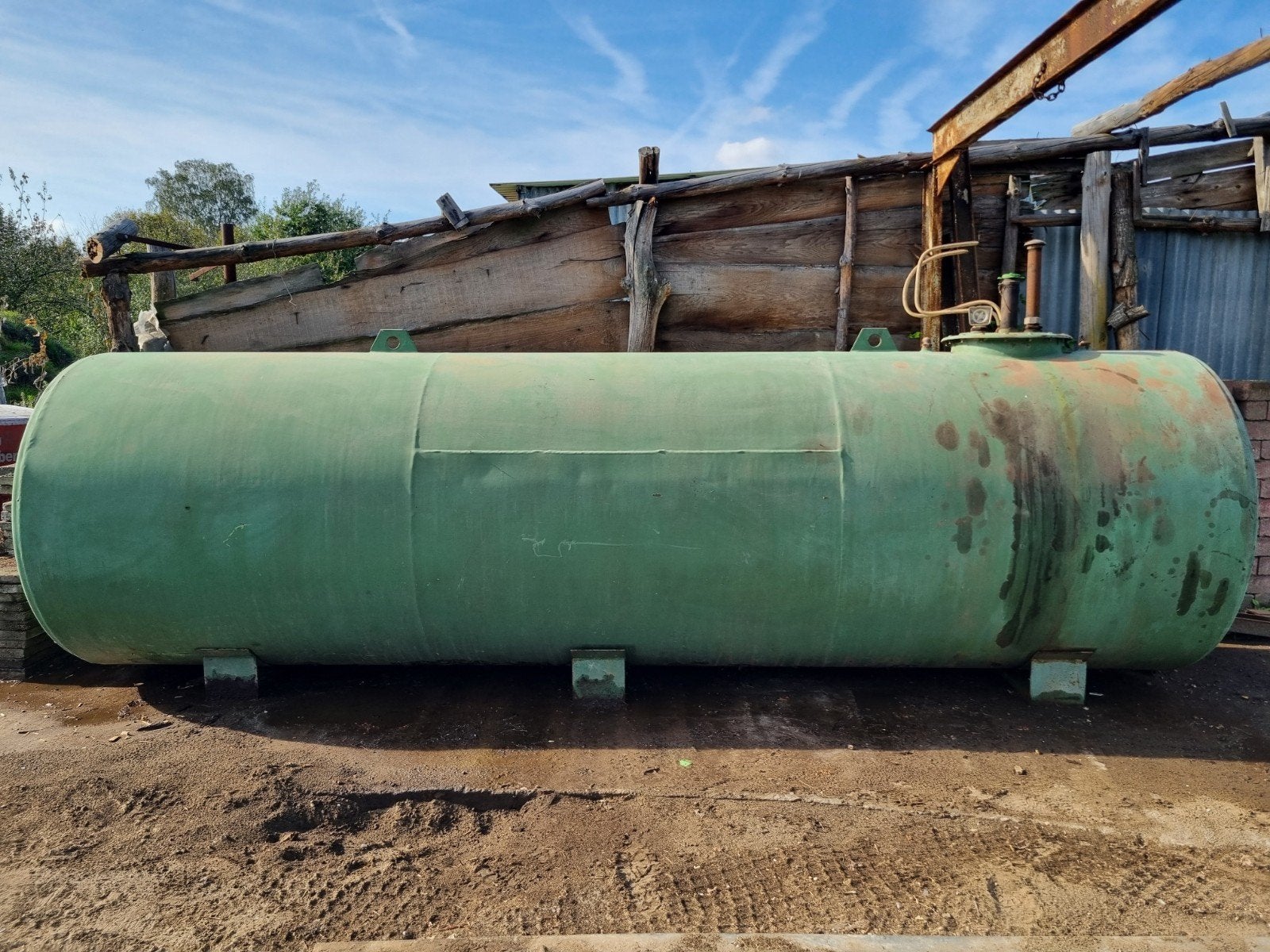 Dubbelwandige mazouttank., Enlèvement, Utilisé