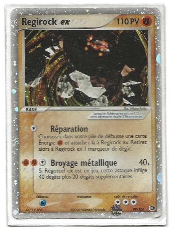 Regirock Ex 99.106 Holo - Ex Emeraude - FR - PSA 10 - POP 1, Enlèvement ou Envoi, Utilisé, Cartes en vrac