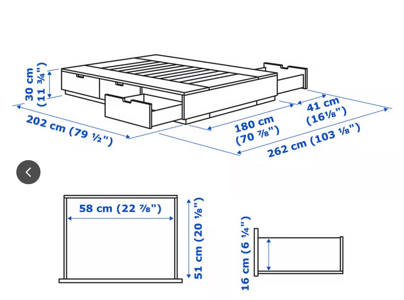 Bed in wit hout met lades 1m40, Ophalen, Zo goed als nieuw