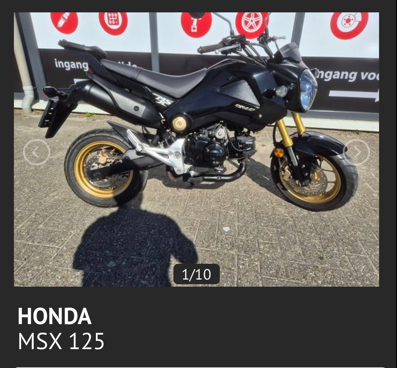 GEZOCHT HONDA MSX 125, Motoren, Motoren | Honda, Particulier