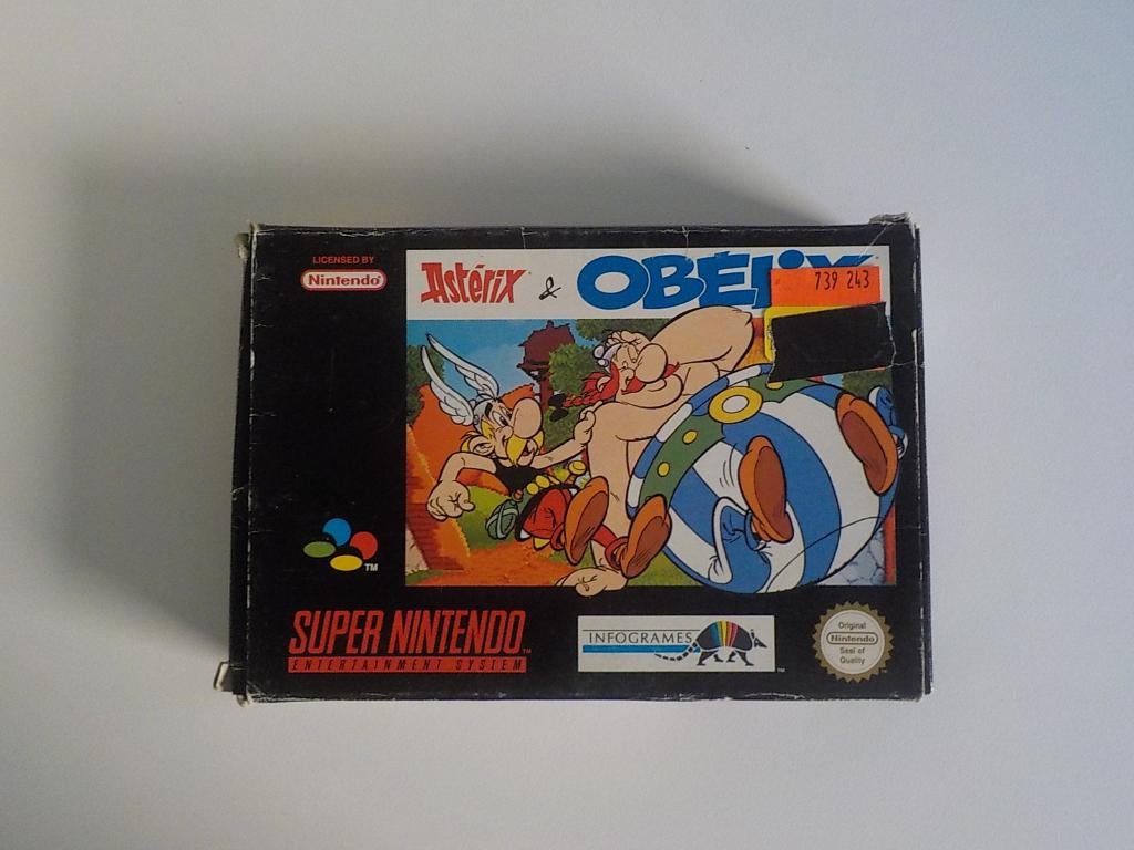 Super Nintendo SNES doos Astérix & Obélix, Games en Spelcomputers, Ophalen of Verzenden, Gebruikt