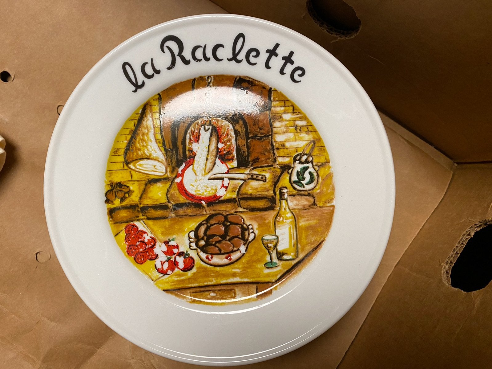 Service à raclette Vintage intacte (lot 8 pièces), Enlèvement ou Envoi, Comme neuf, Service à fondue