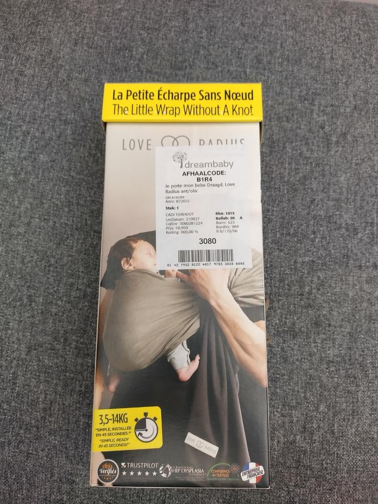 Draagdoek Love Radius JPMBB Original 3,5 - 14 kg, Enfants & Bébés, Porte-bébés & Écharpe porte bébé, Enlèvement ou Envoi, Écharpe de portage