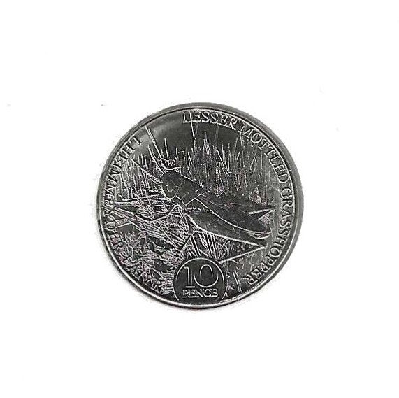 Isle of Man, 10 Pence 2023, Grasshopper., Ophalen of Verzenden, Overige landen, Losse munt