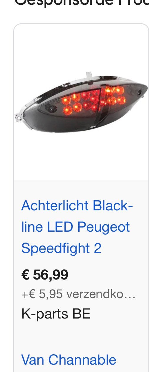 Speedfight 2 achterlicht, Ophalen, Zo goed als nieuw