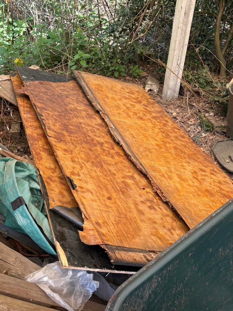 Houten platen, Enlèvement, Comme neuf