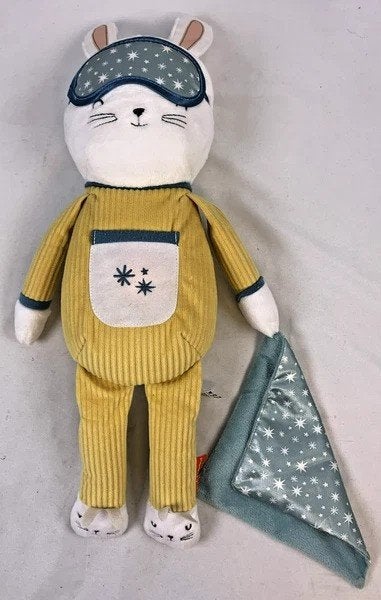 Fisher-Price Hoppy Dreams knuffel Nachtlampje Muziek Konijn, Konijn, Zo goed als nieuw, Met geluid, Klein (minder dan 20 cm)