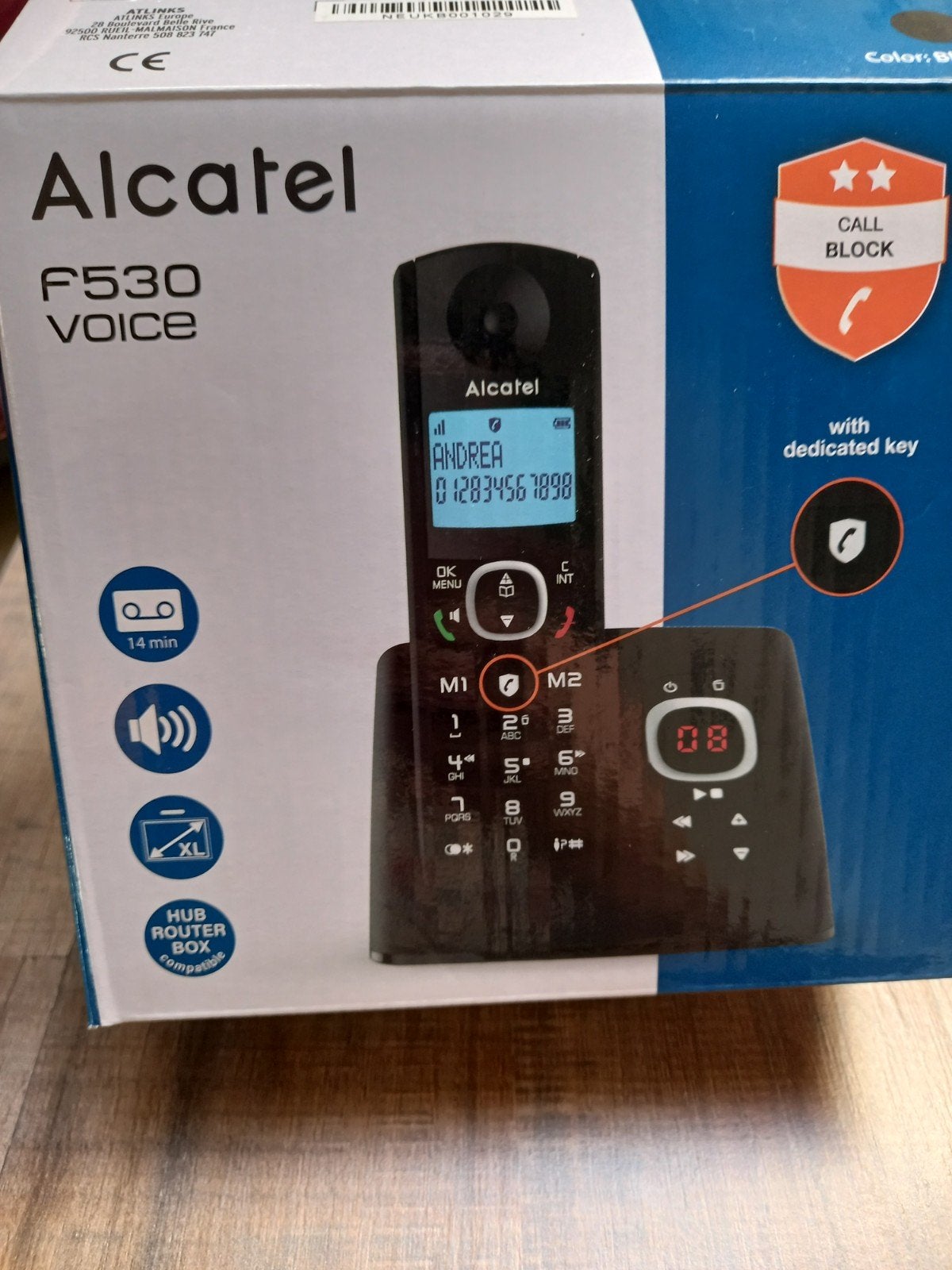 Draadloze telefoon met antwoordapparaat, Ophalen