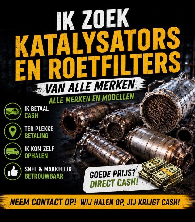 IK ZOEK KATALYSATORS EN ROETFILTERS ( DIRECT CASH ), Ophalen, Gebruikt, Overige automerken