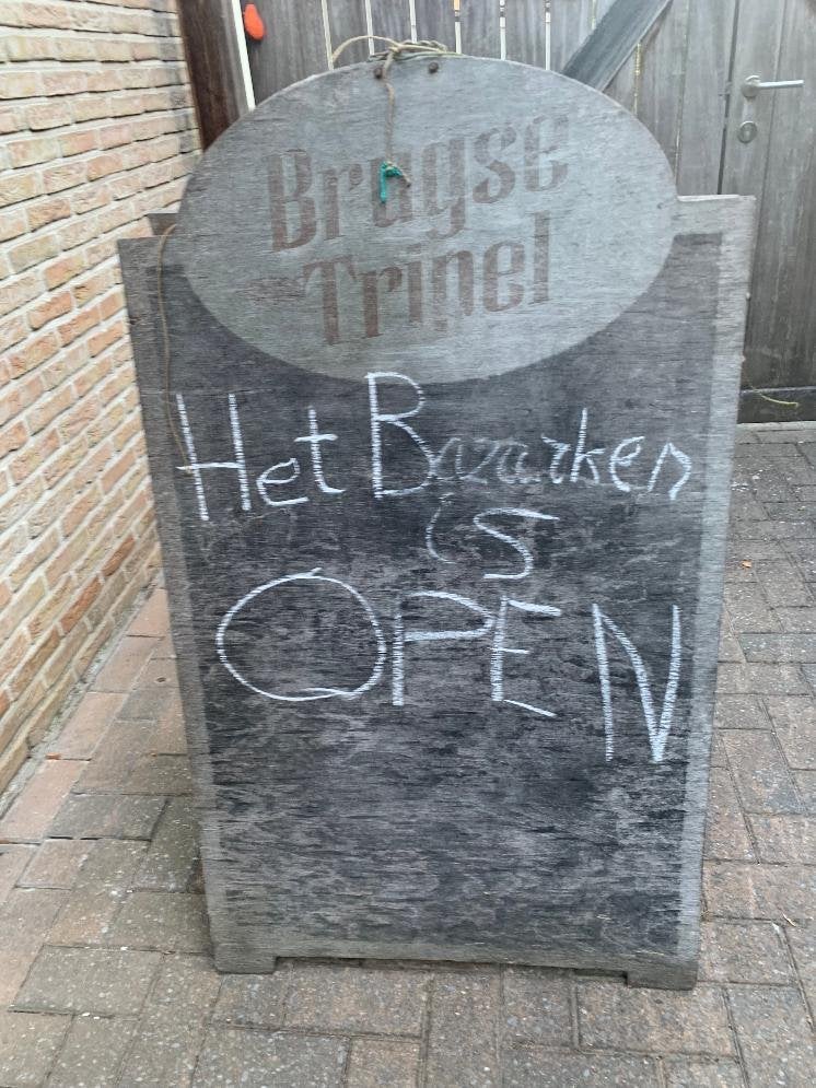 stoepbord, Ophalen, Gebruikt, Reclamebord