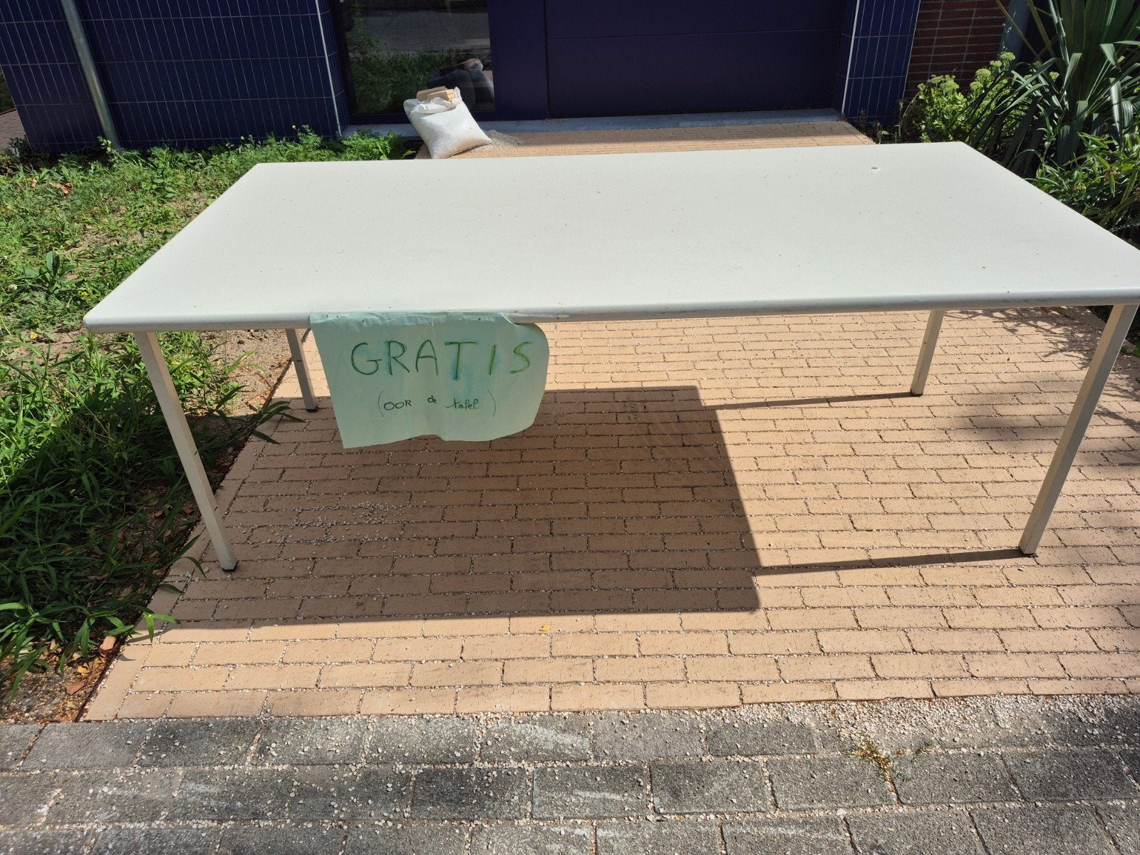 grote tafel GRATIS, Enlèvement