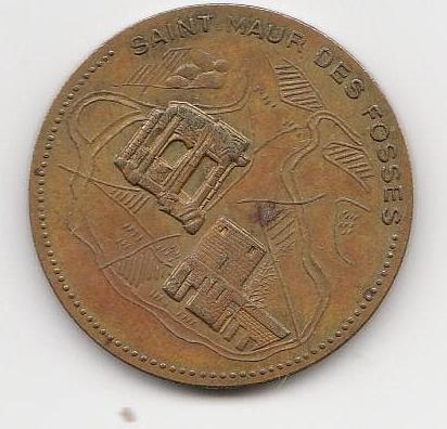 Saint-Maur-des-Fossés Medaillon france, Postzegels en Munten, Ophalen of Verzenden