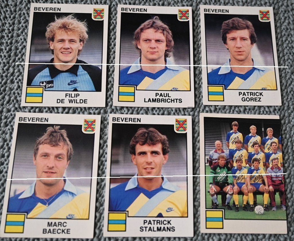 Panini Football 85 /  SK Beveren / 12 stickers, Verzenden, Zo goed als nieuw, Poster, Plaatje of Sticker