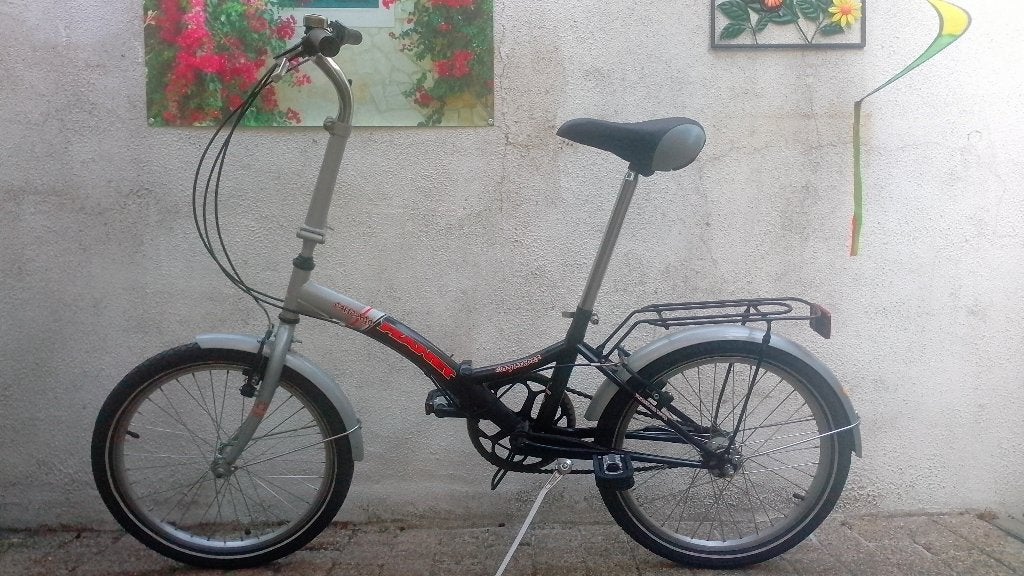 Plooifiets 3 versnellingen -  **45 euro**, Fietsen en Brommers, Ophalen, Gebruikt, Velgrem, Versnellingen