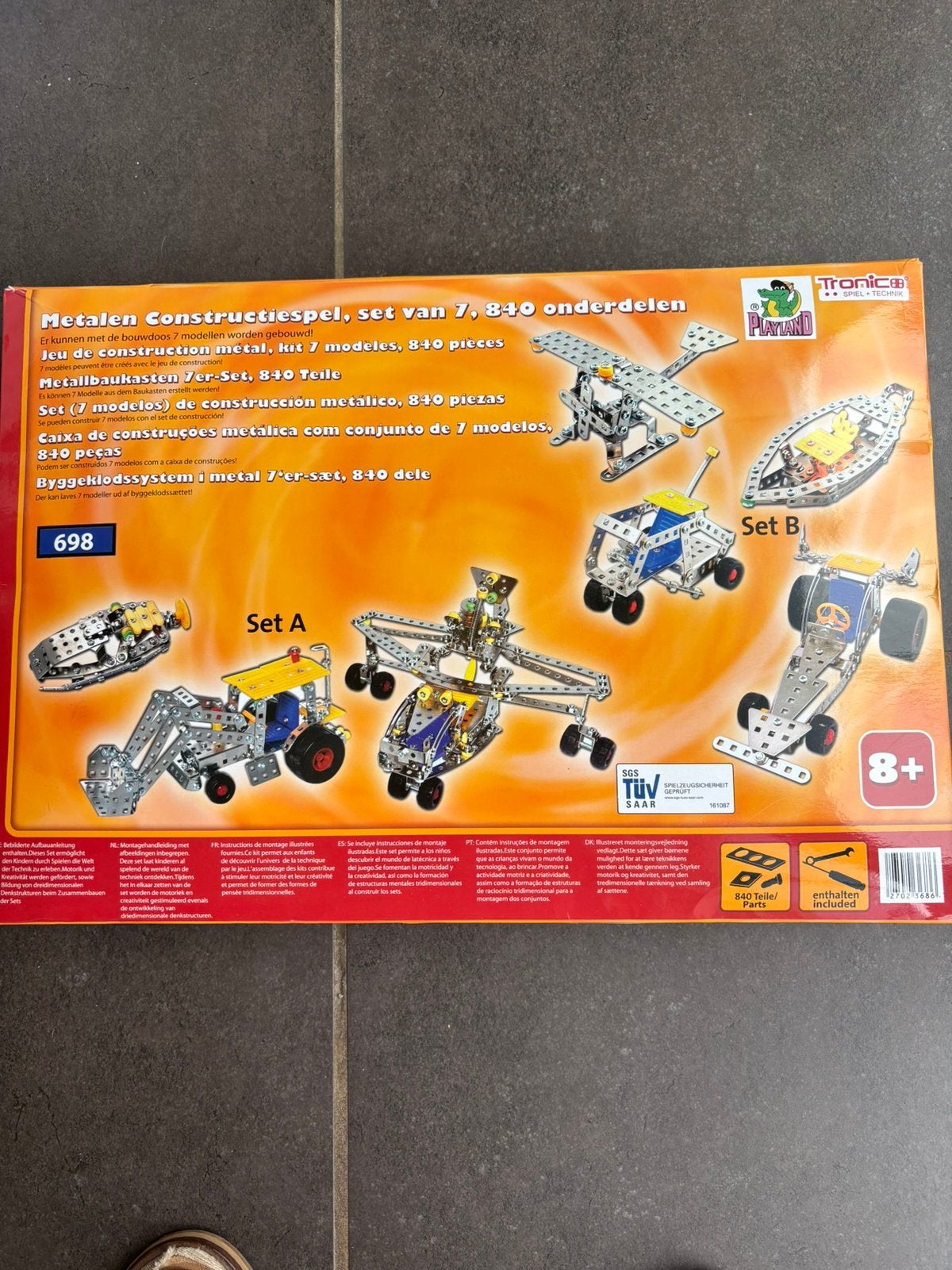 Tronico  metalen constructieset , set van 7, 840 onderdelen, Ophalen of Verzenden, Nieuw