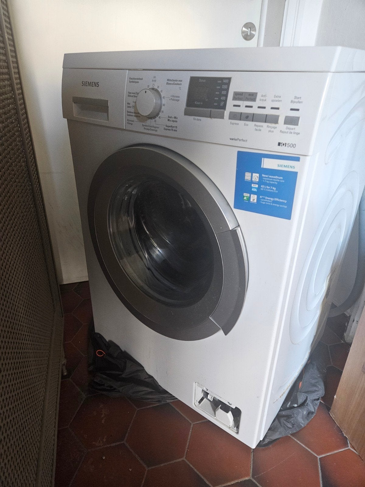 Siemens wasmachine, Elektronische apparatuur, 6 tot 8 kg, Ophalen, Gebruikt, Energieklasse A of zuiniger