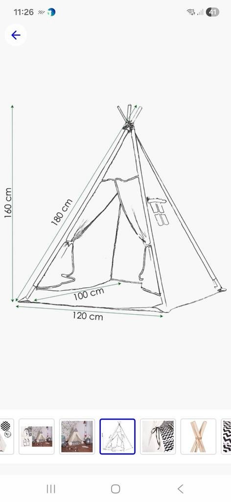 Tipi tent kind, Kinderen en Baby's, Ophalen