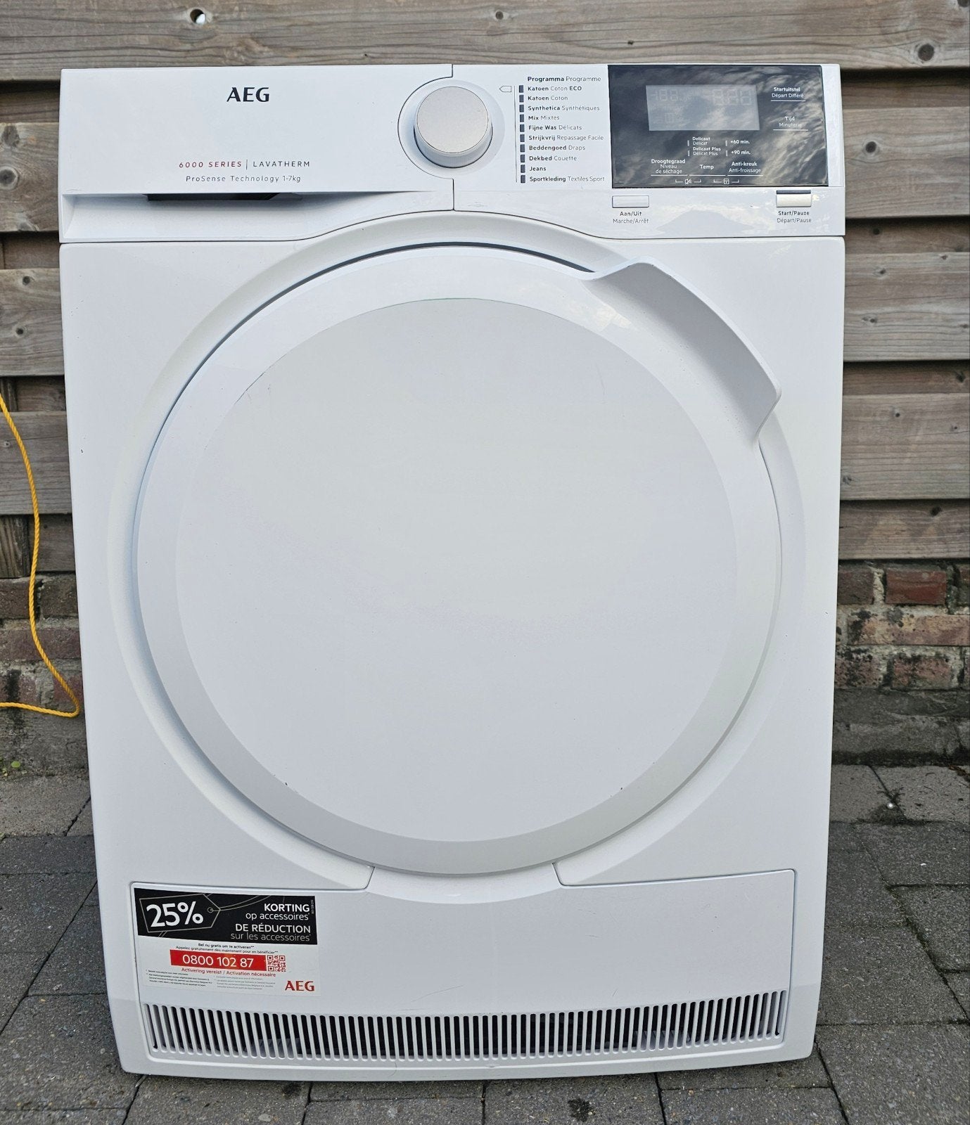 AEG condensatie droogkast 7KG 6000serie ProSense, Elektronische apparatuur, Ophalen, Zo goed als nieuw, Voorlader, Condens