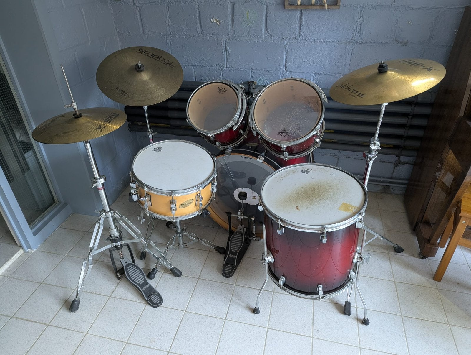 Batterie, Muziek en Instrumenten, Drumstellen en Slagwerk, Ophalen, Gebruikt, Ludwig