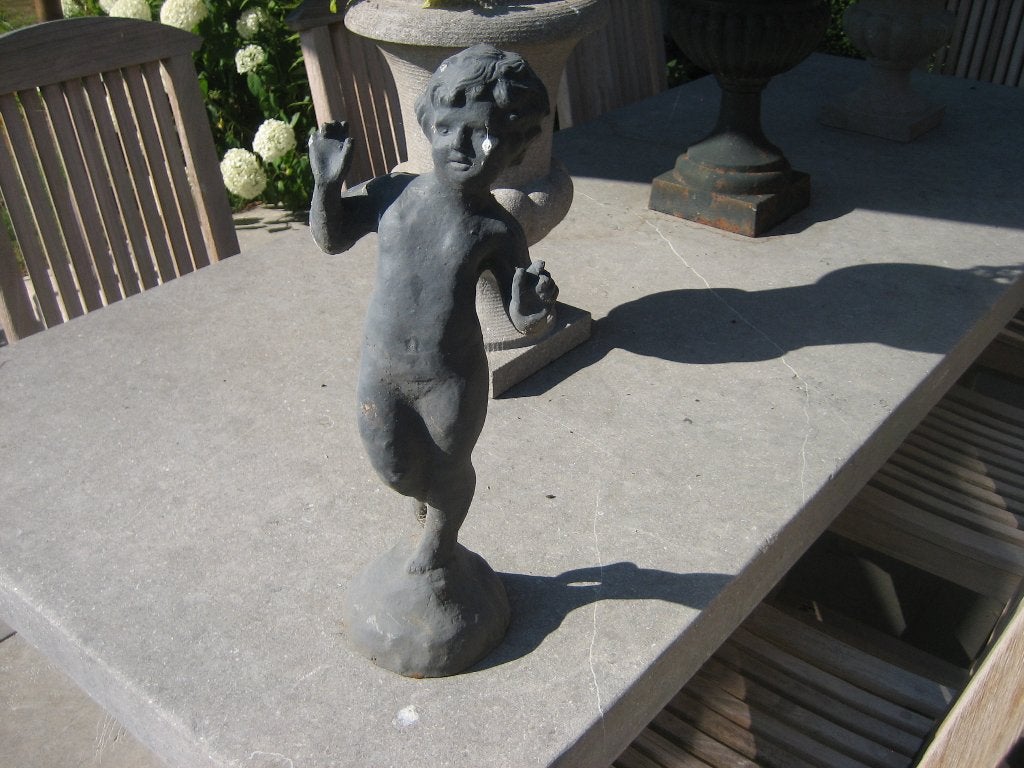 mooi oud gietijzeren beeld, Tuin en Terras, Ophalen, Gebruikt