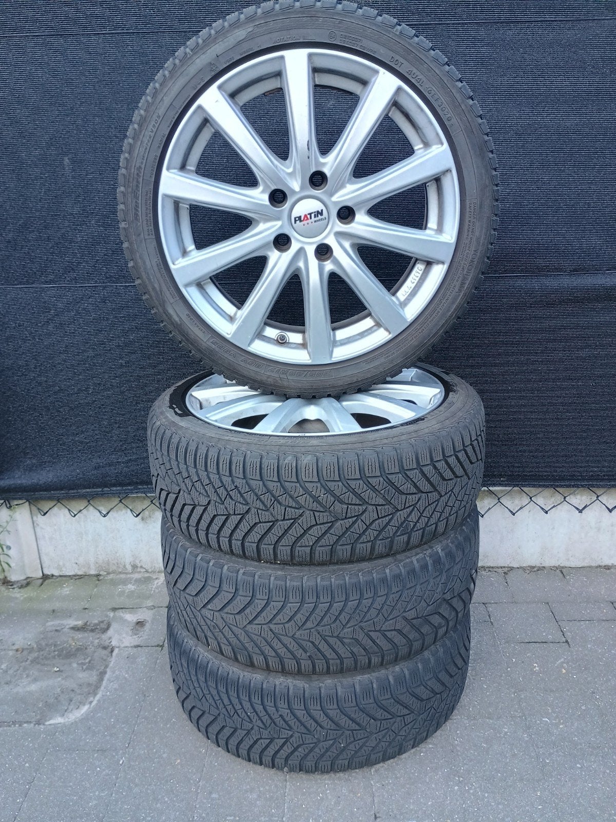 velgen met winterbanden, Autos : Pièces & Accessoires, Pneus & Jantes, Enlèvement, Pneus hiver, Pneu(s)