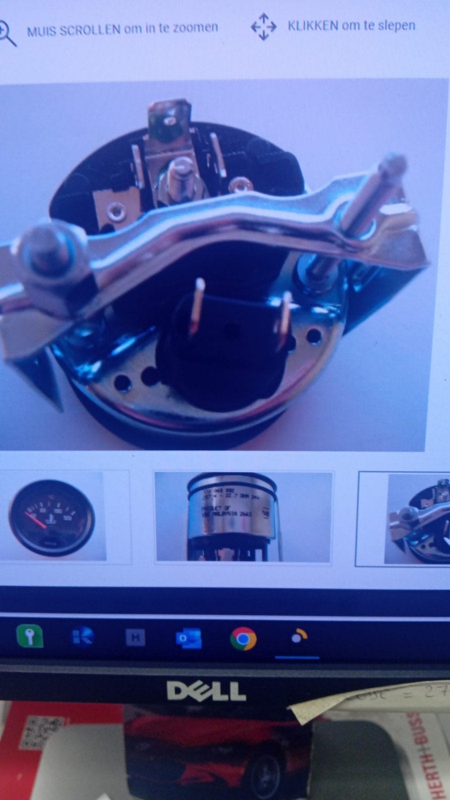 Ik zoek VDO oliedruk meter 52mm meter sensor  en watertemper, Enlèvement