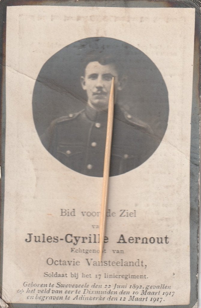 Victime de guerre 1914-1918, Enlèvement ou Envoi