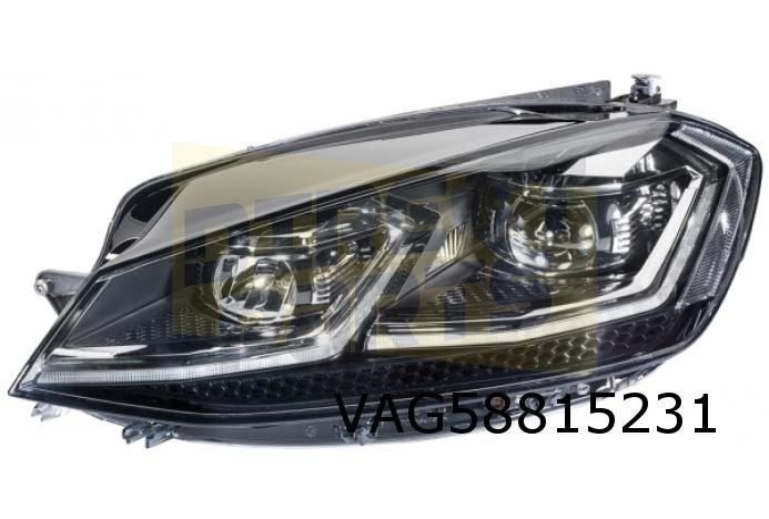 Volkswagen Golf VII (2/17-2/20) Koplamp Links LED / bij boch, -, -, Nieuw, -