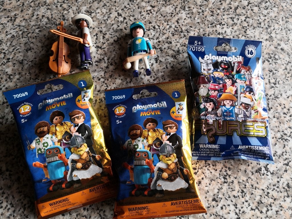 Lotje van 5 playmobil figuren, Enlèvement, Figurines