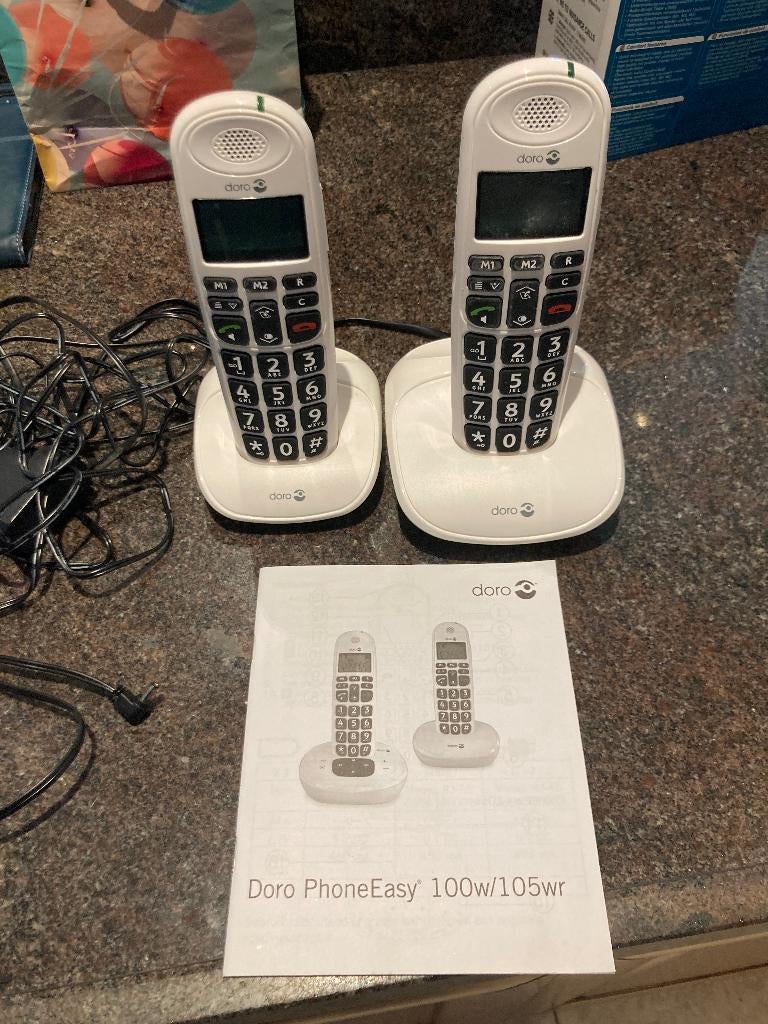 seniorentelefoon DORO PhoneEasy, Enlèvement, Utilisé, 2 combinés