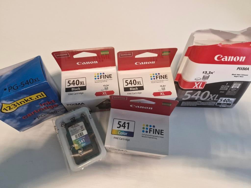 6 inktpatronen voor Canon, Ophalen