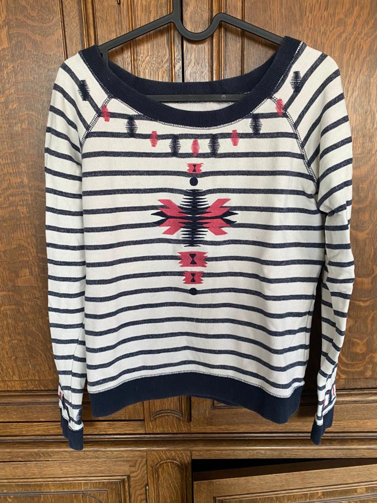 Sweat marinière, Vêtements | Femmes, Pulls & Gilets, Enlèvement ou Envoi, Porté, Taille 36 (S), Blanc