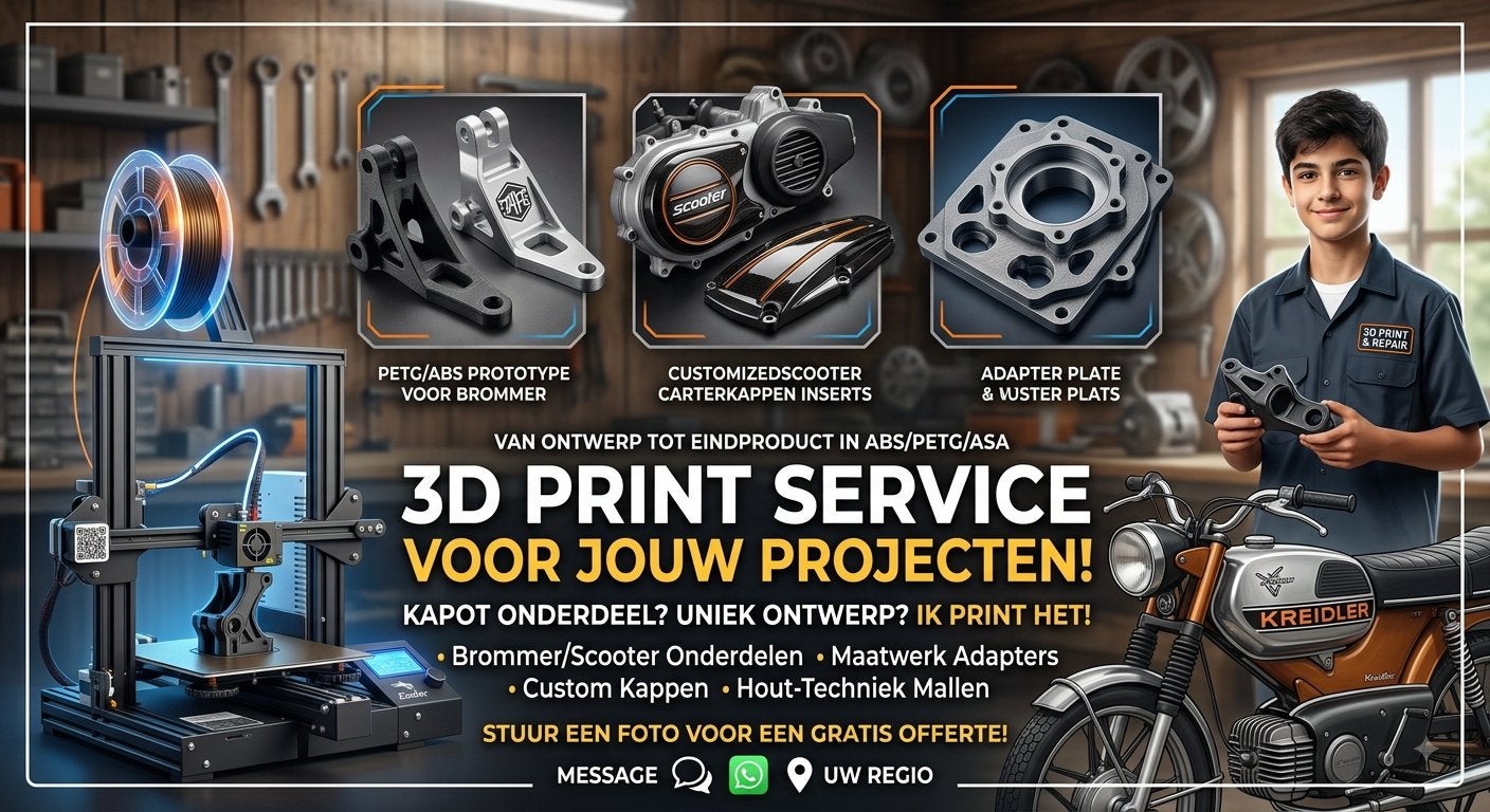 3D print service voor uw kapotte onderdelen ., Enlèvement
