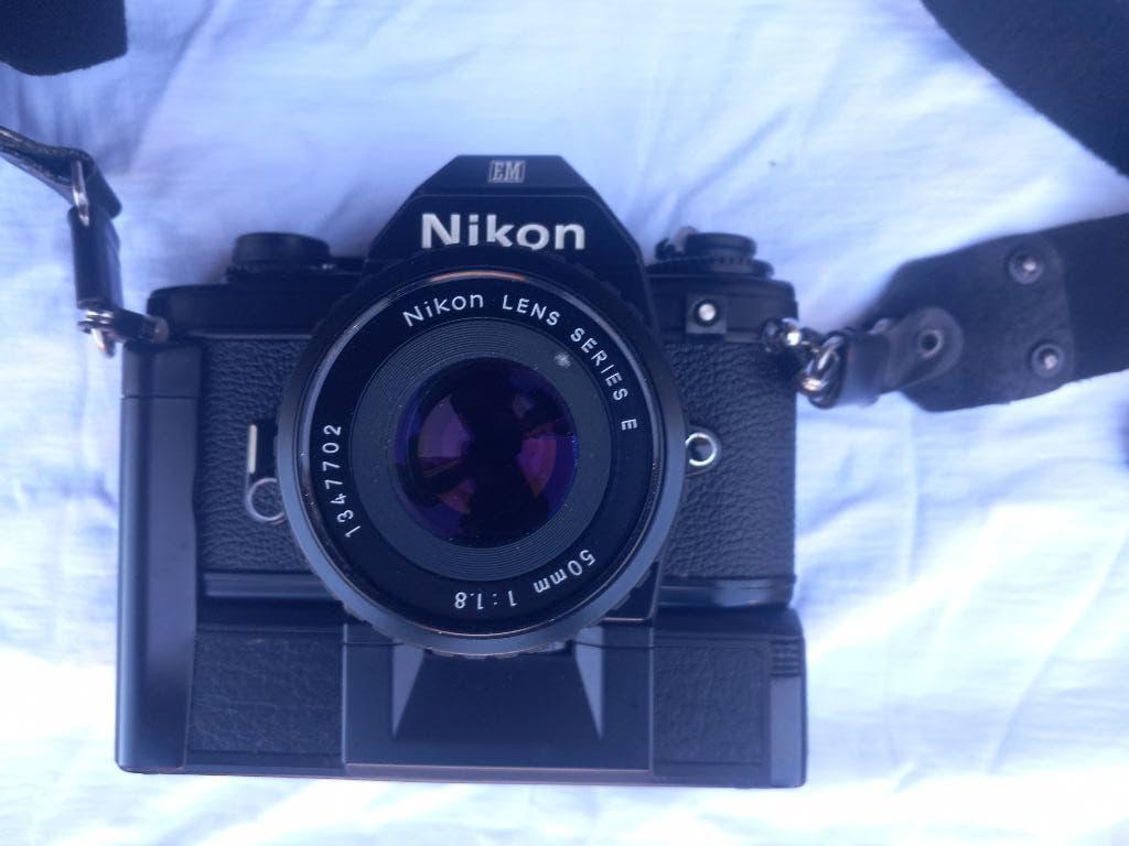 Nikon EM camera met toebehoren, Ophalen of Verzenden, Gebruikt, Nikon
