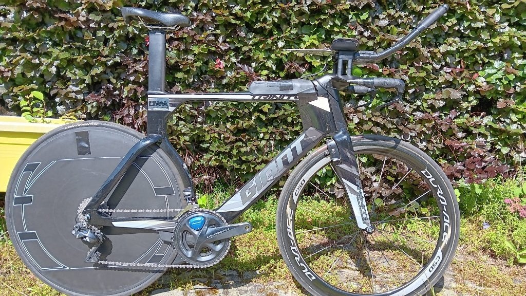 Triatlon fiets - GIANT Trinity, Ophalen, 28 inch, Gebruikt, Carbon