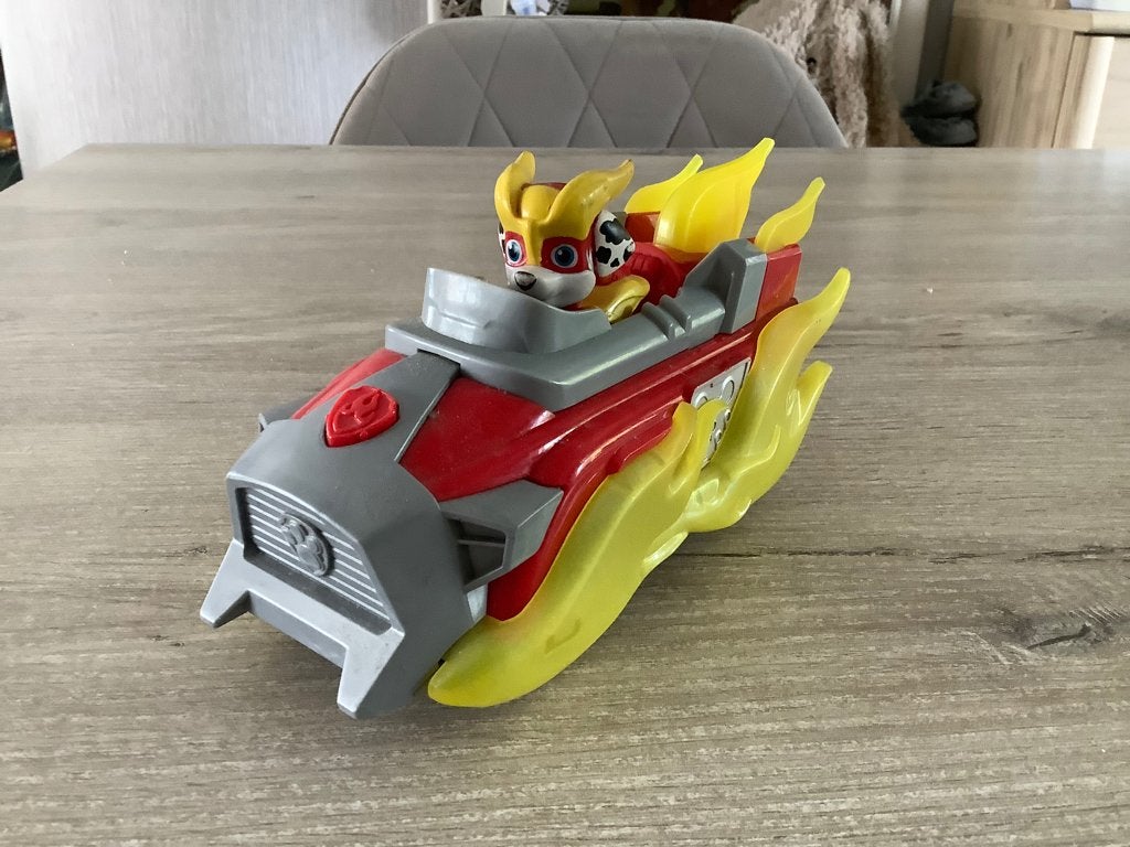 Paw Patrol Mighty pups charged up Marshall voertuig, Ophalen of Verzenden, Zo goed als nieuw