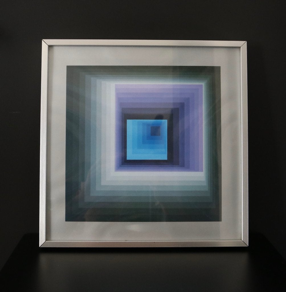 Vintage kunstprint van Victor Vasarely, Enlèvement