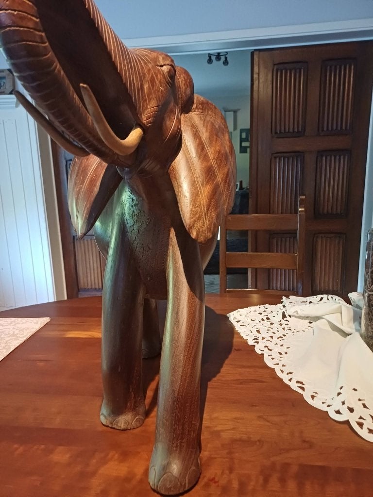 Beeld massief hout, Ophalen, Gebruikt