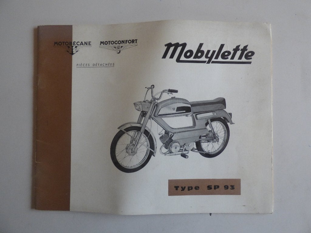MOTOBECANE MOBYLETTE SP93 ONDERDELENLIJST, Fietsen en Brommers, Ophalen of Verzenden