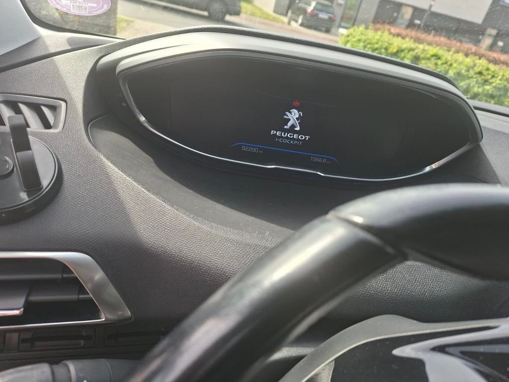 Peugeot 3008, Auto's, Zwart, Leder en Stof, Wit, Handgeschakeld