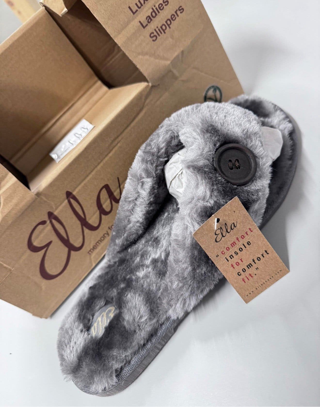 Pantoufles Ella en mousse, baignoire spa, taille 40, gris, Neuf, Gris, Enlèvement ou Envoi, Sandales de bain