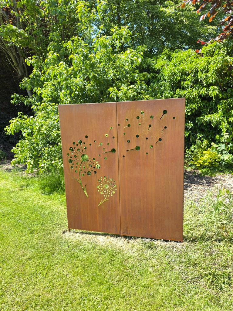 Brise vue en acier Corten, Tuin en Terras, Bergingen en Tuinkasten, Zo goed als nieuw, Ophalen