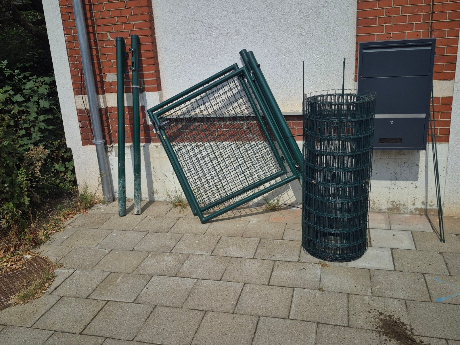 2x poortjes 80 x 100 en een 30 meter draad.., Tuin en Terras, Ophalen, Gebruikt, Gaashekwerk, Met poort