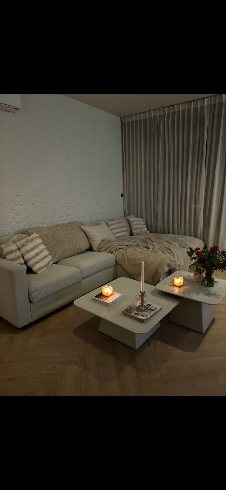 Zetel met dubbele lounge en opbergruimte, Huis en Inrichting, Ophalen, Zo goed als nieuw, Vierpersoons of meer, Stof