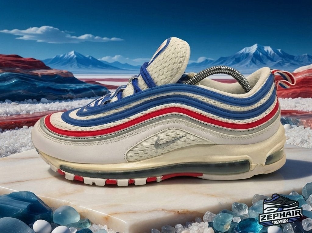 Nike Air Max 97 'All Star Jersey' EU44.5 2018, Enlèvement ou Envoi, Nike, Porté, Blanc