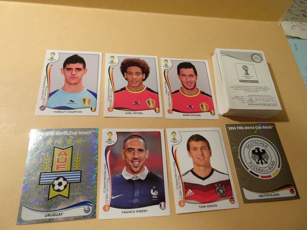 79 Images Panini - Football WC BRASIL 2014, Enlèvement ou Envoi, Comme neuf, Plusieurs autocollants