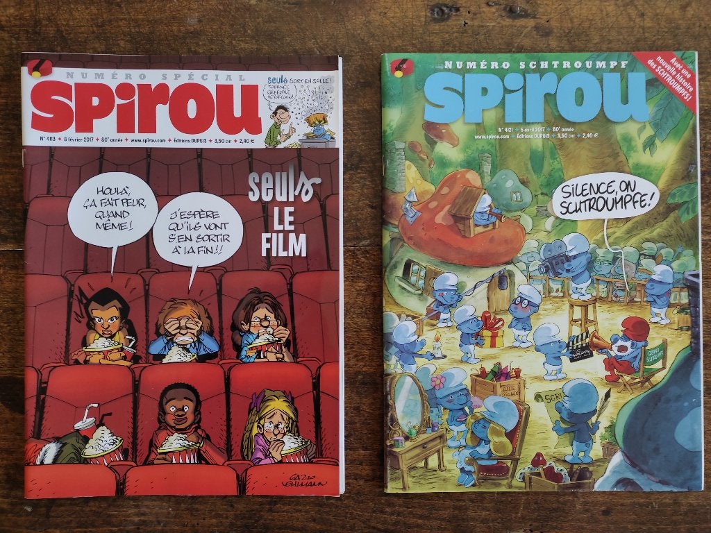 "Seuls", le jeu + le flipbook de la trompette schtroumpfée., Livres, BD, Neuf, Plusieurs BD, Enlèvement ou Envoi, Gazzotti - Peyo