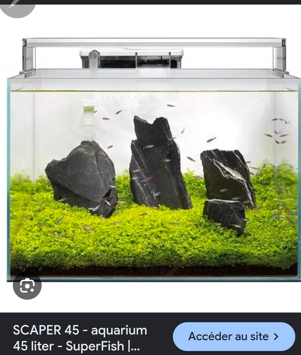 Recherche aquarium, Ophalen, Pomp