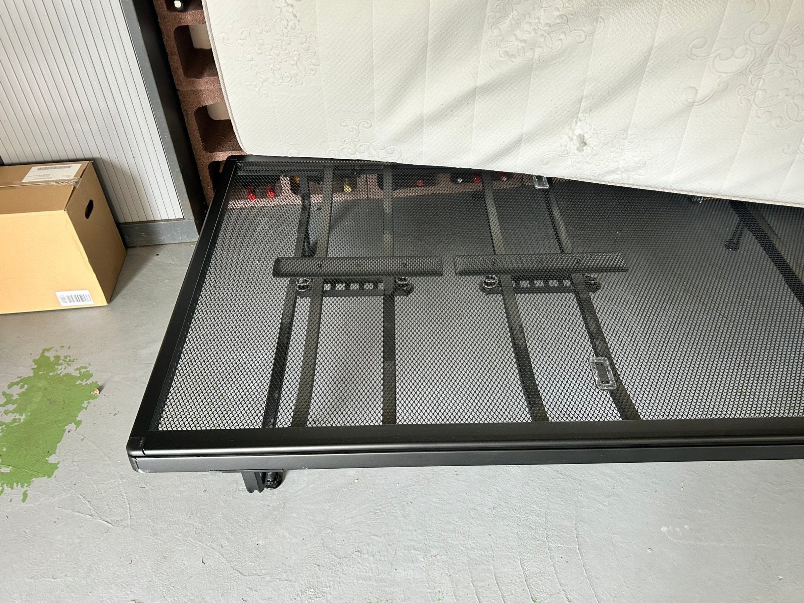 Auping spiraalbodem op voet met matras Beka matras 120 cm, Ophalen, Gebruikt, Eenpersoons, 210 cm