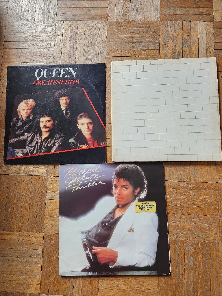 MICHAEL JACKSON THRILLER PINK FLOYD THE WALL QUEEN LP LOT, Ophalen, 1980 - 1989, Gebruikt, Poprock